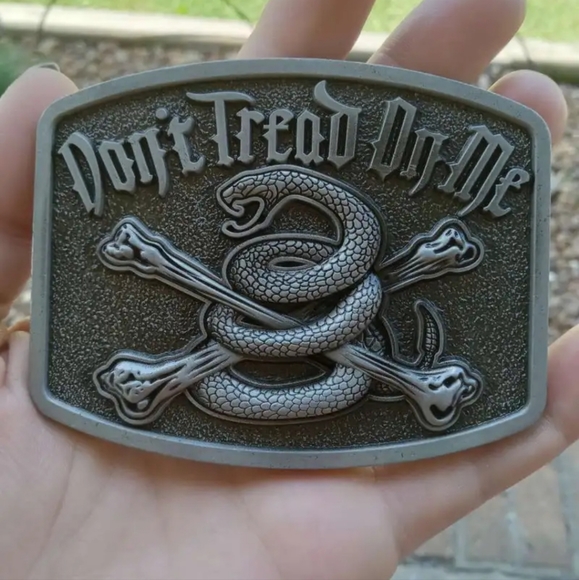 New don't tread on me snake belt buckle - Picture 2 of 15